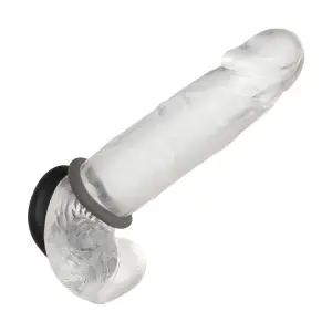 Alpha Liquid Silicone Prolong Set of 2 - Black/gray cock ring - product detail