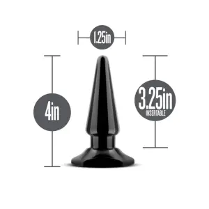 Anal Adventures - Basic Vibrating Anal Pleaser - Black vibrating anal balls - product detail