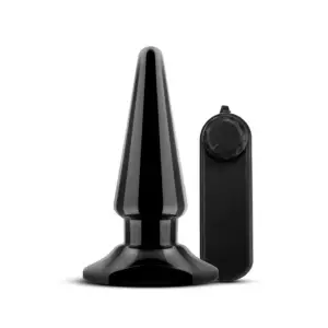 Anal Adventures - Basic Vibrating Anal Pleaser - Black vibrating anal balls - additional view