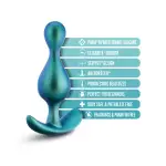 Anal Adventures Matrix - Photon Plug - Neptune Teal - butt plug - main product image