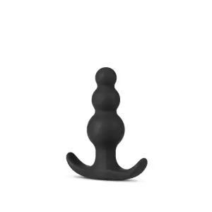 Anal Adventures Platinum - Beaded Plug - Black beginner prostate massager - packaging view