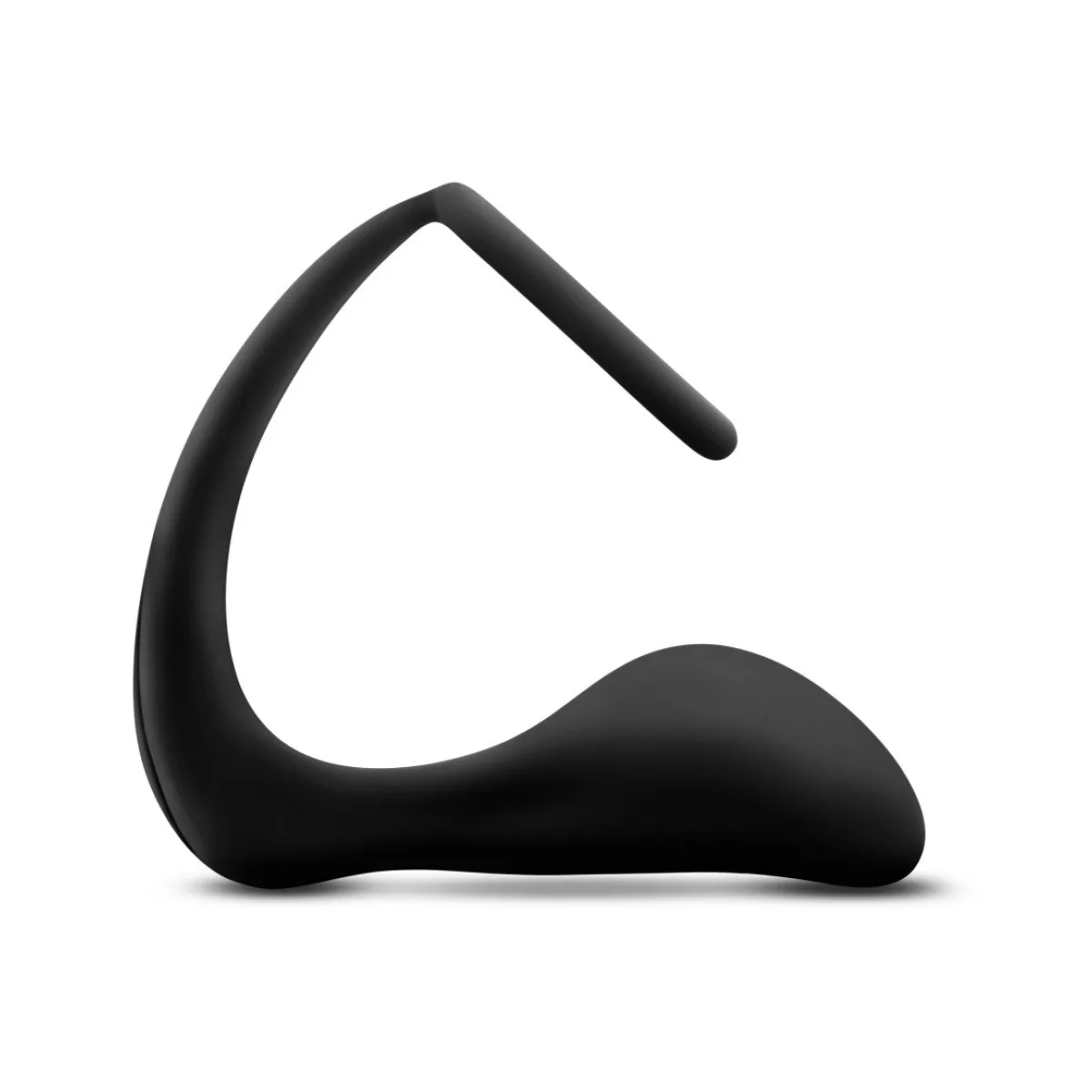 Anal Adventures - Platinum - Cock Ring Plug - Black prostate massager - main image