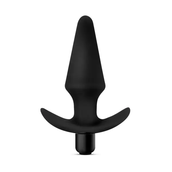 Anal Adventures Platinum - Silicone Vibrating Plug - Black vibrating butt plug - product image 7