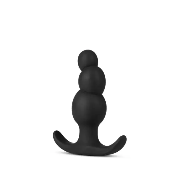 Anal Adventures Platinum - Stacked Plug - Black prostate massager - product detail