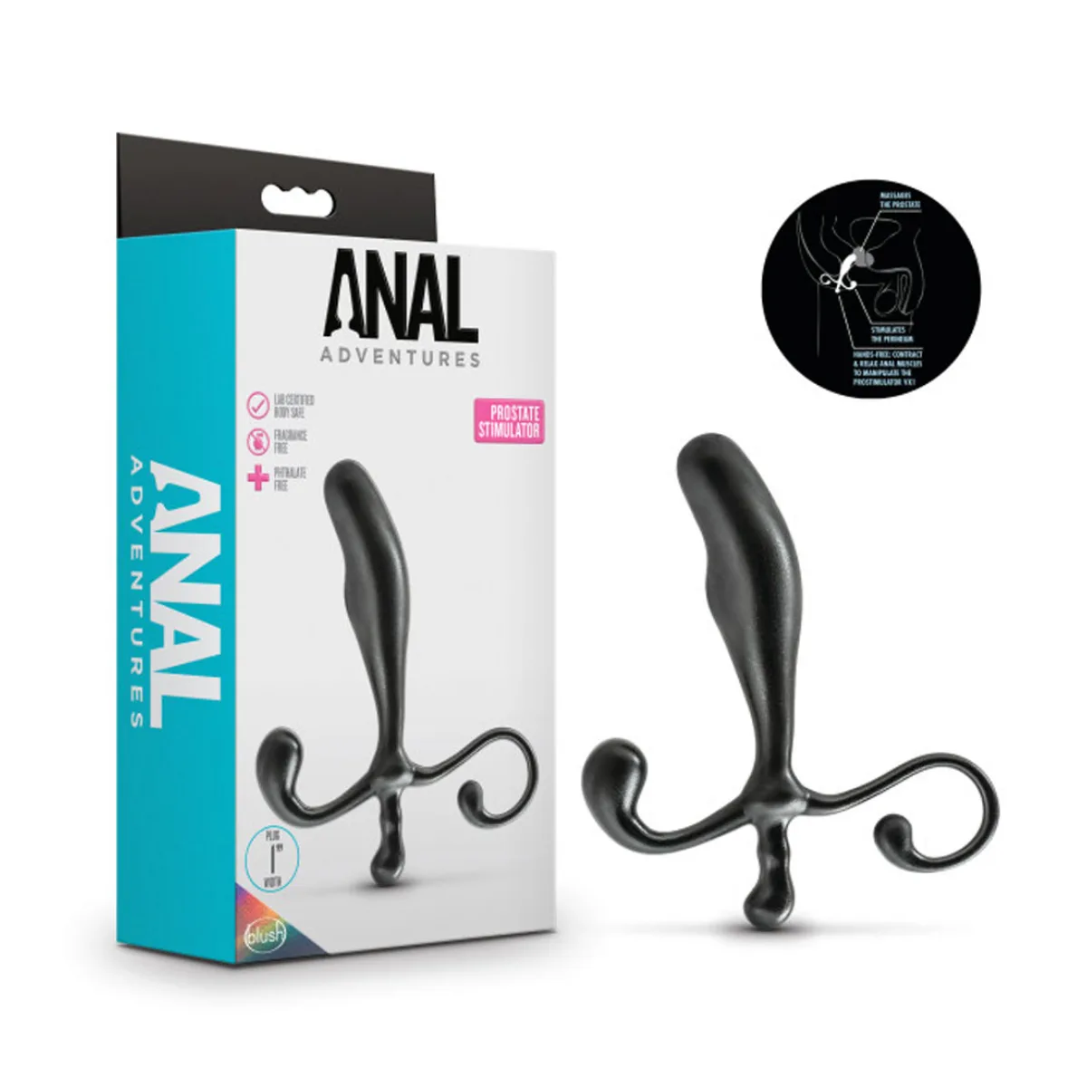 Anal Adventures - Prostate Stimulator - Black best male prostate massager - main image