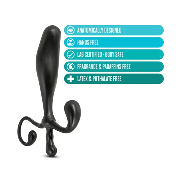 Anal Adventures - Prostate Stimulator - Black best male prostate massager - alternate angle