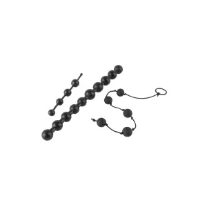 Anal Fantasy Collection Beginners Bead Kit - Black anal beads - main product image