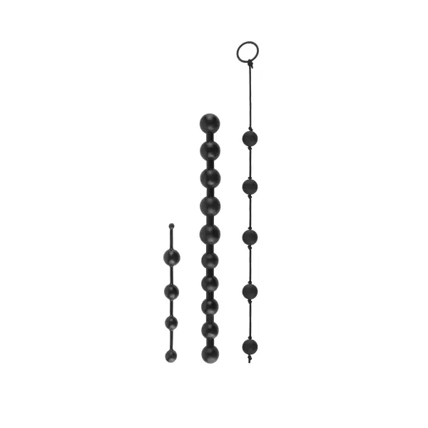 Anal Fantasy Collection Beginners Bead Kit - Black anal beads - product image 2