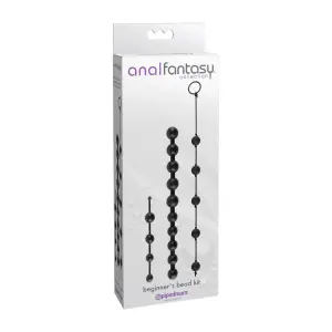 Anal Fantasy Collection Beginners Bead Kit - Black anal beads - product image 3