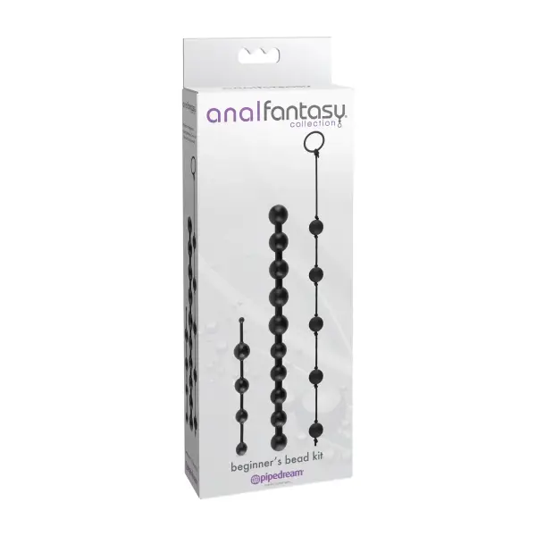 Anal Fantasy Collection Beginners Bead Kit - Black anal beads - product image 3