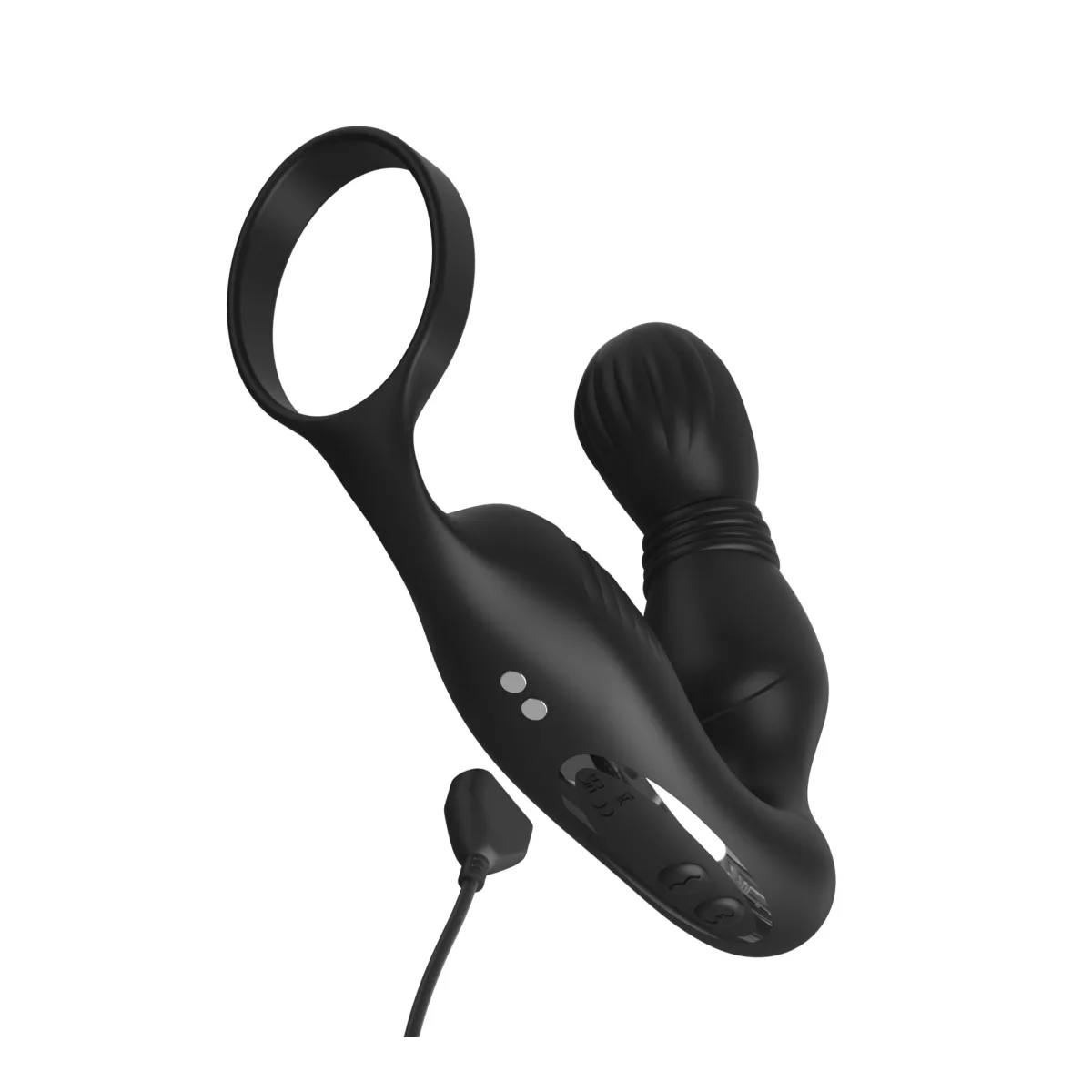 Anal Fantasy Elite Ass-Gasm P-Spot Milker - Black beginner prostate massager - alternate angle