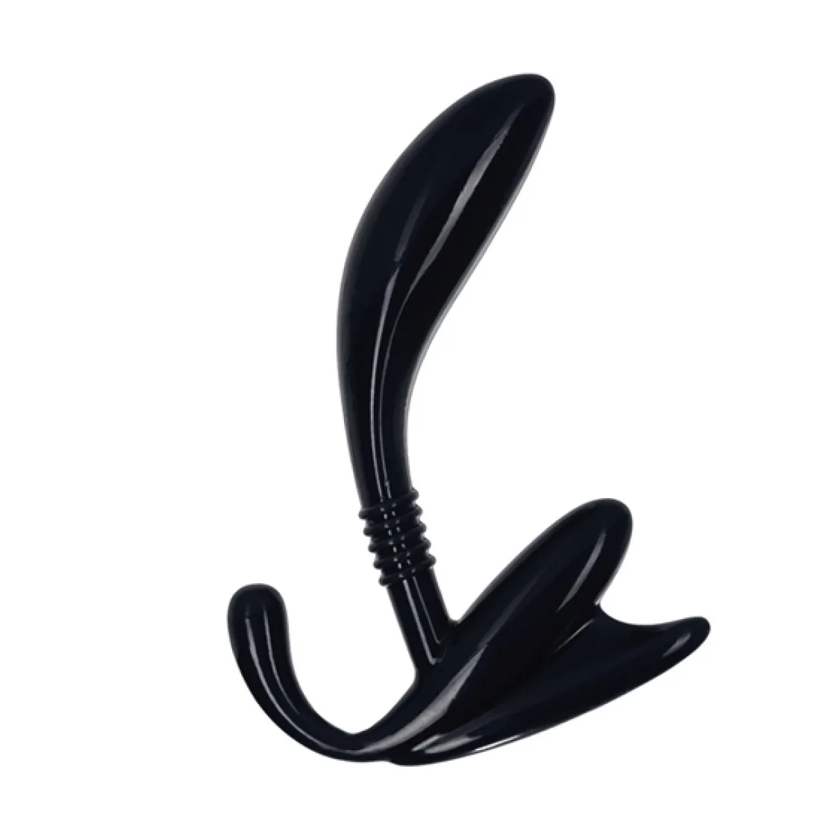 Apollo Curved Prostate Probe - Black prostate massager toy - main image