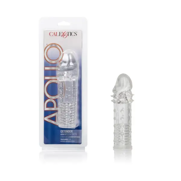 Apollo Extender - Clear dildo extension - retail packaging