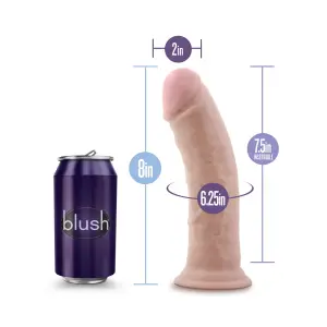 Au Naturel - 8 in Dildo With Suction Cup - Vanilla - view 3
