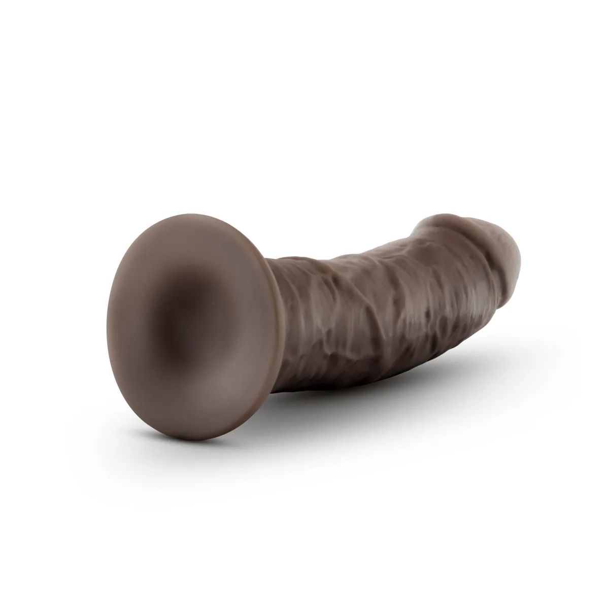 Au Naturel - 8 Inch Dildo With Suction Cup - Chocolate - dildos - main product image