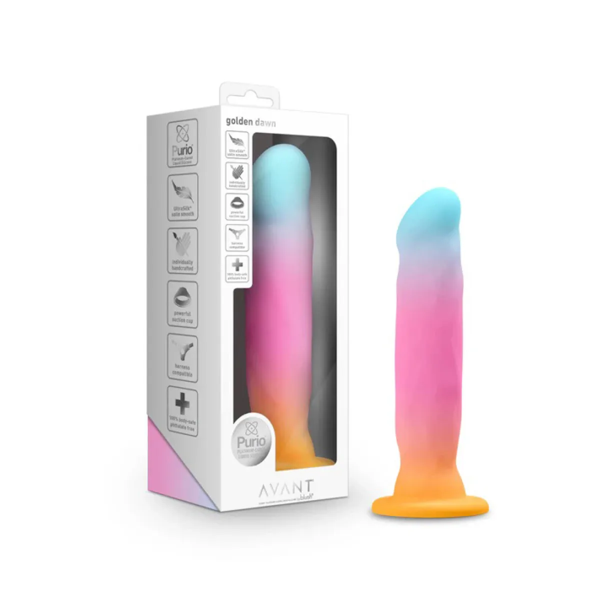 Avant - Golden Dawn - harness compatible dildo - main product image