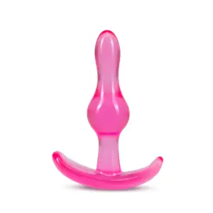 Additional angle of the pink B Yours Curvy Anal Plug