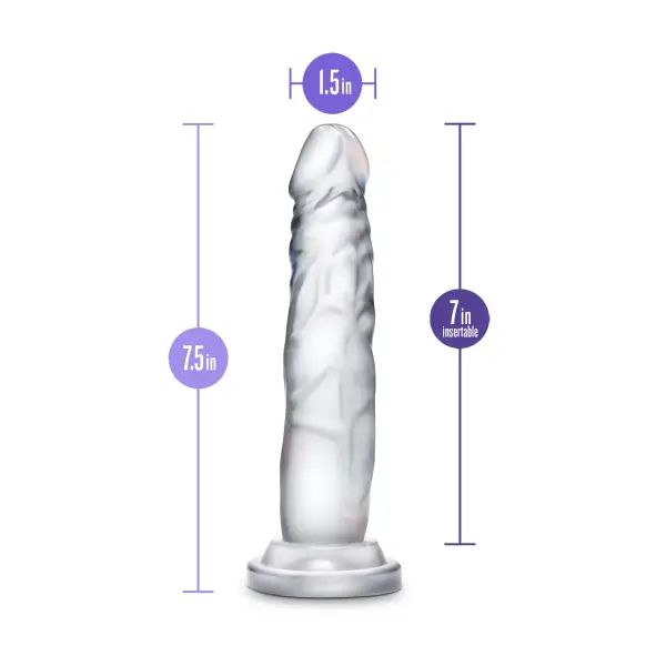 B Yours Diamond - Crystal - Clear - harness compatible dildo - product image 3