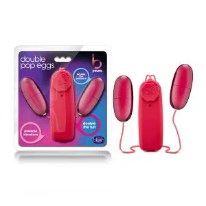 B Yours Double Pop Eggs - Cerise egg vibrator - product image 3