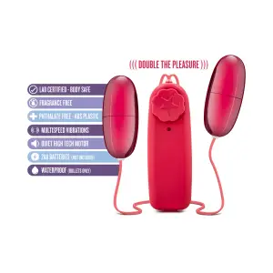 B Yours Double Pop Eggs - Cerise egg vibrator - product image 4