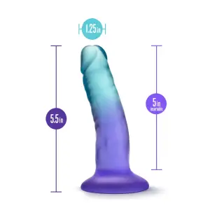 B Yours - Morning Dew - 5 in Dildo - Sapphire - view 2