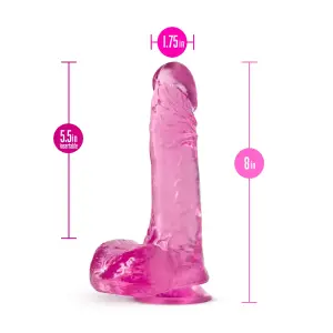 B Yours Plus - Ram N Jam - Pink - harness compatible dildo - product image 3