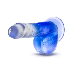 B Yours - Stella Blue - 6 Inch Dildo - Blue 10 B Yours - Stella Blue - 6 Inch Dildo - Blue - harness compatible dildo - product image 5