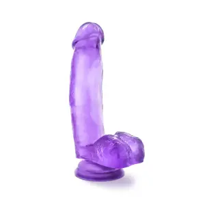 B Yours Sweet N Hard 1 - Purple - harness compatible dildo - product image 3
