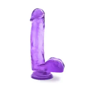 B Yours Sweet N Hard 1 - Purple - harness compatible dildo - product image 4