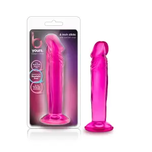 B Yours - Sweet n' Small 6 in Dildo With Suction Cup - Pink - view 1