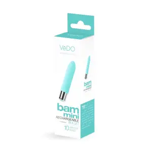Bam Mini Rechargeable Bullet Vibe - Turquoise - view 1