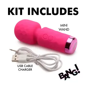 10x Mini Silicone Wand - Pink - view 3