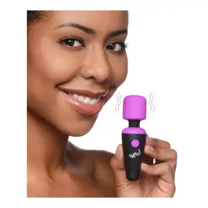 Bang - 10x Vibrating Mini Silicone Wand - Purple - view 1