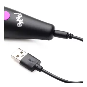 Bang - 10x Vibrating Mini Silicone Wand - Purple - view 2