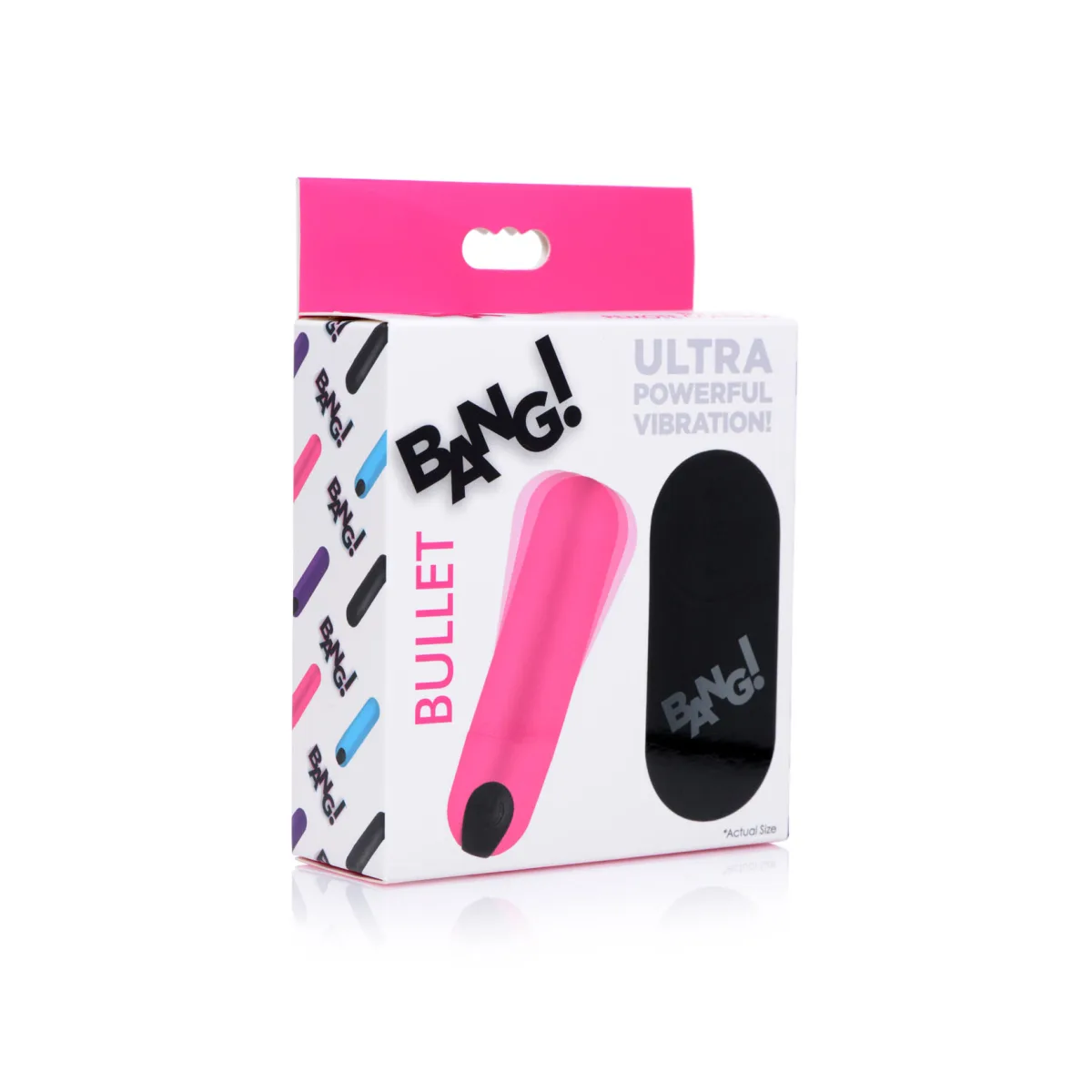 Bang Vibrating Bullet With Remote Control - Pink - remote bullet vibrator - product image 2