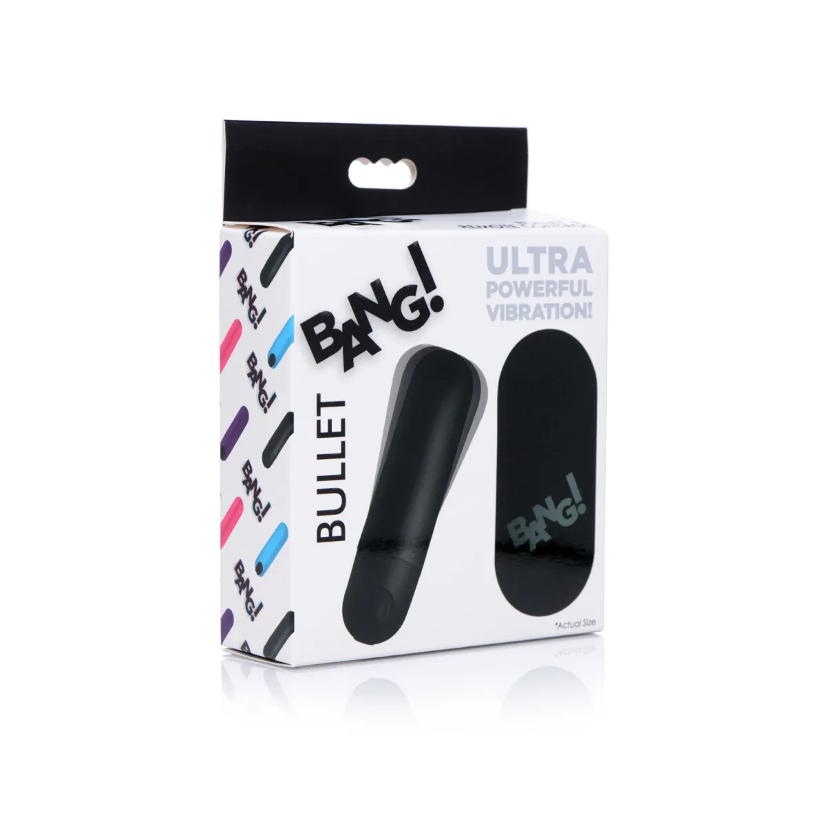 Bang Vibrating Bullet With Remote Control - Black – rechargeable bullet vibrator – view 2