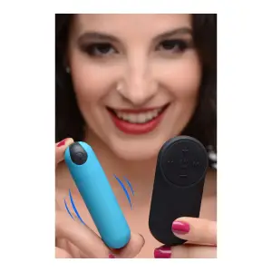 Bang Vibrating Bullet With Remote Control - Blue – rechargeable bullet vibrator