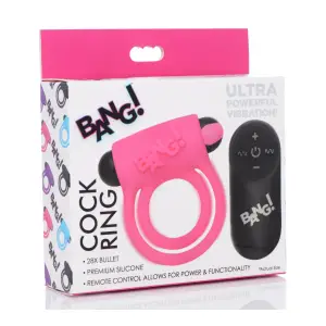 Bang Silicone Cock Ring and Bullet With Remote remote vibrating cock ring - alternate angle