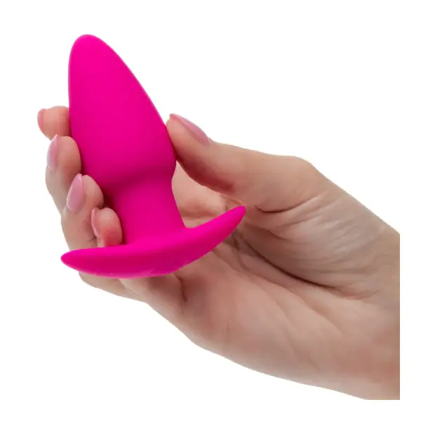 Basic Essentials Rechargeable Tapered Probe - Pink anal vibrators for men - packaging view