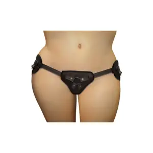 Beginners Strap on - Plus Size - Black - strap on dildo harness - main product image