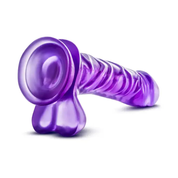 B Yours - Basic 8 - Purple - harness compatible dildo - product image 2