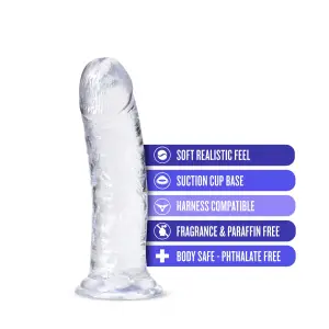 B Yours Plus - Roar N Ride - Clear - harness compatible dildo - main product image