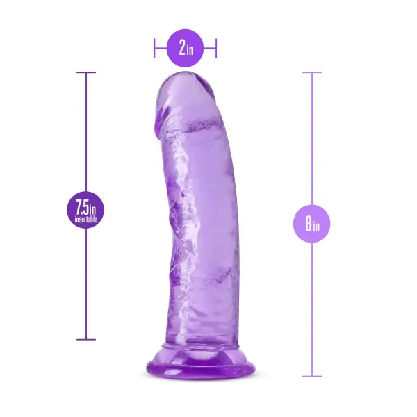 B Yours Plus - Roar N Ride - Purple - harness compatible dildo - product image 2
