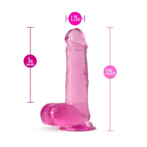 Blush B Yours Plus Rock N Roll 20 B Yours Plus - Rock N Roll - Pink - harness compatible dildo - product image 3