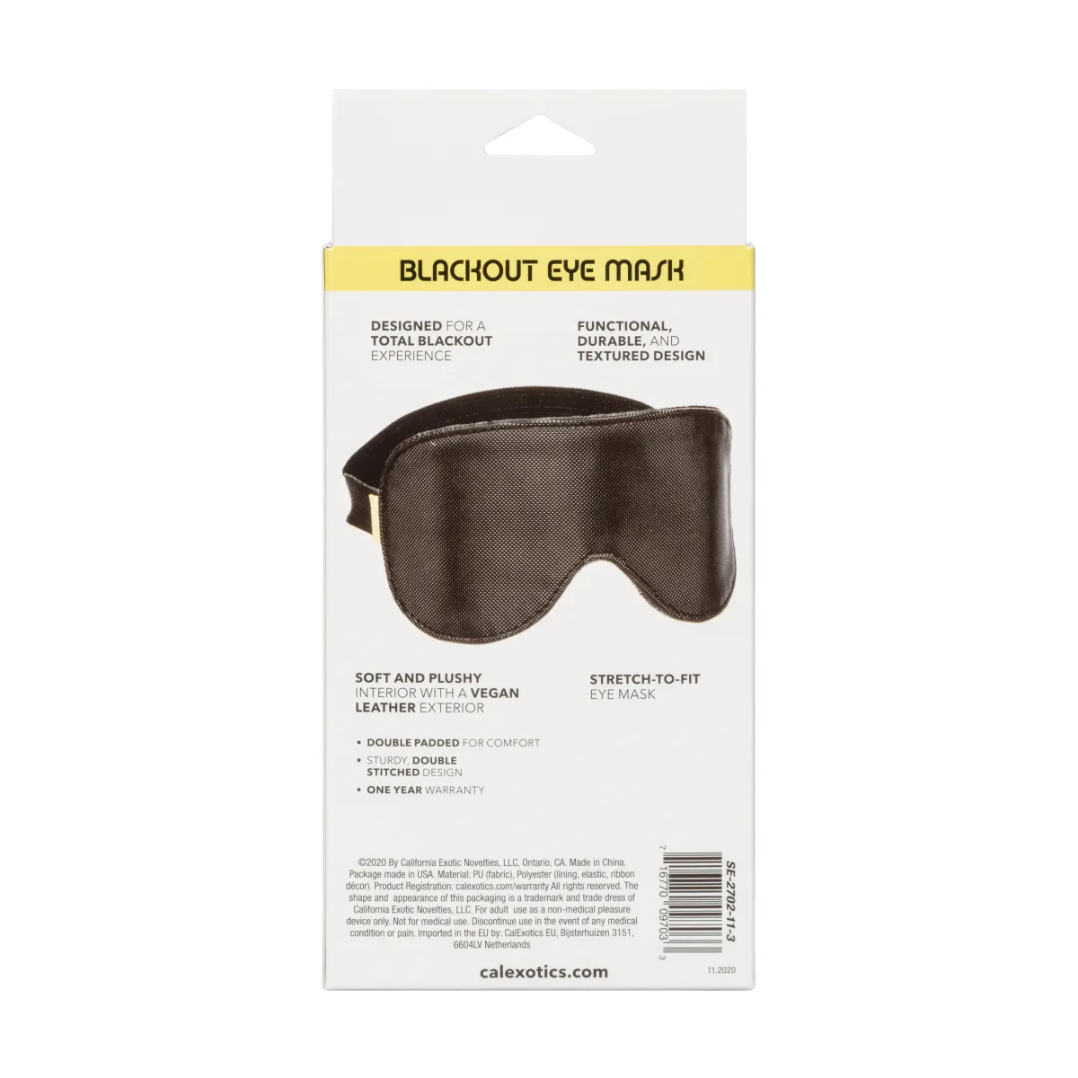 Boundless Blackout Eye Mask blindfold / eye mask - product detail