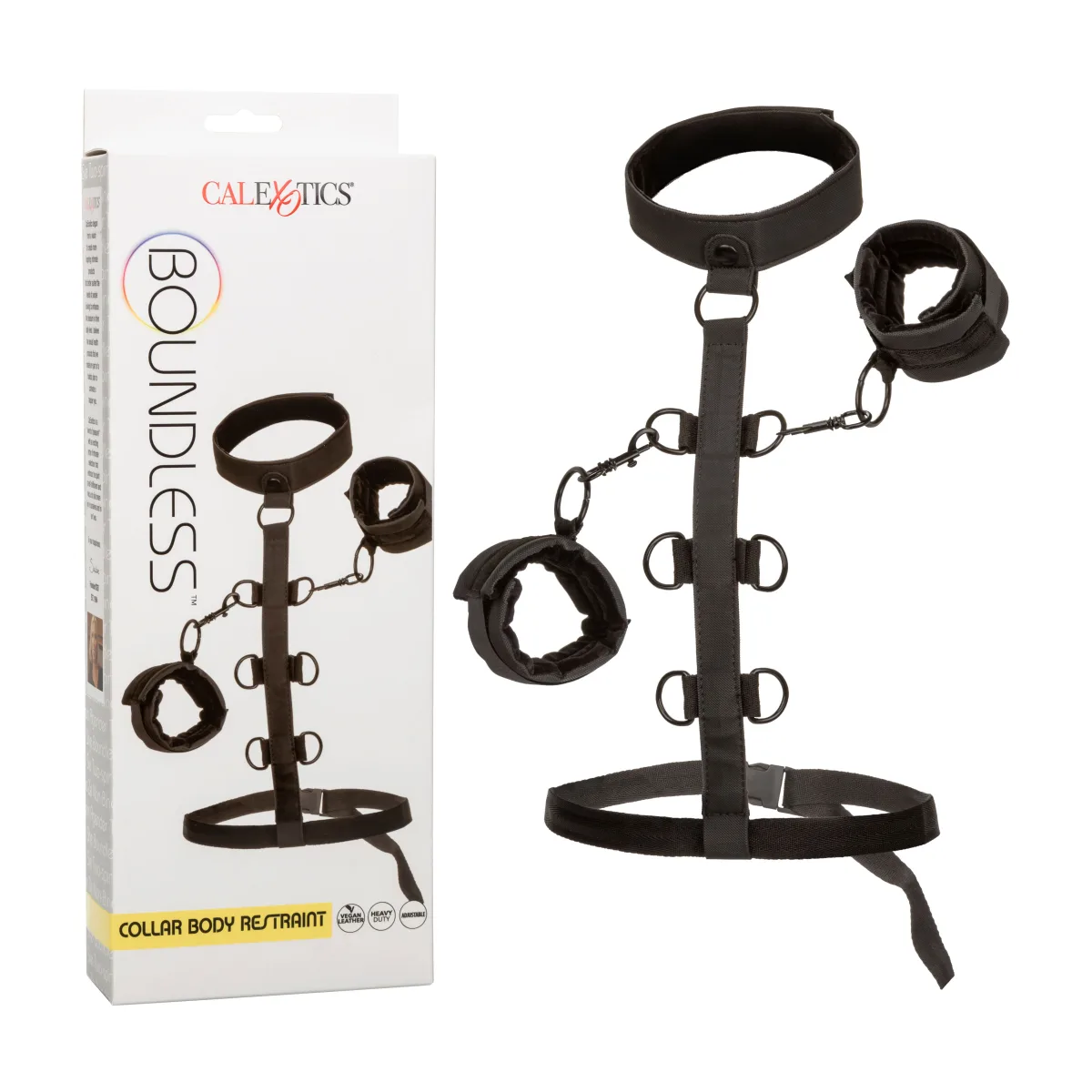 Boundless Collar Body Restraint - Black fetish collar - main product image