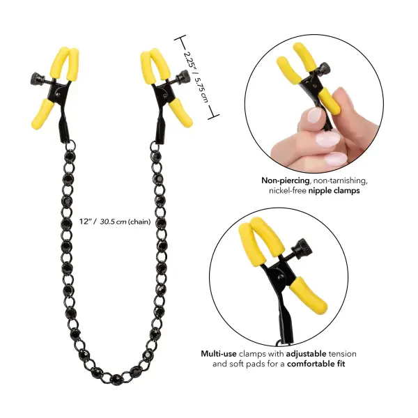 Boundless Nipple Teaser - Yellow/black nipple clamps / teasers - product detail