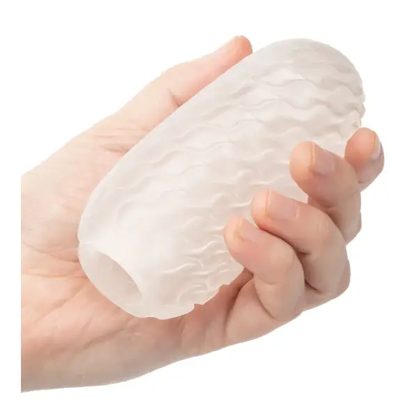 Boundless Reversible Nubby Stroker - Clear best male masturbator sleeve - additional view