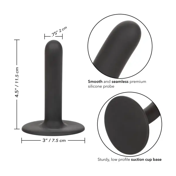 Boundless Slim - 4.5 in - Black small pegging dildo - alternate view 6