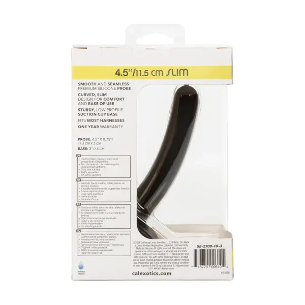 Boundless Slim - 4.5 in - Black small pegging dildo - alternate view 7